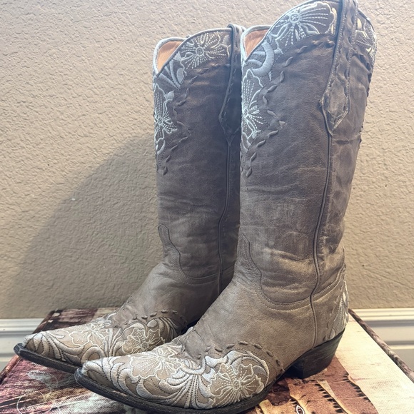 Old Gringo Brown/Bone Cowboy Boot - Size 9 - Picture 1 of 10